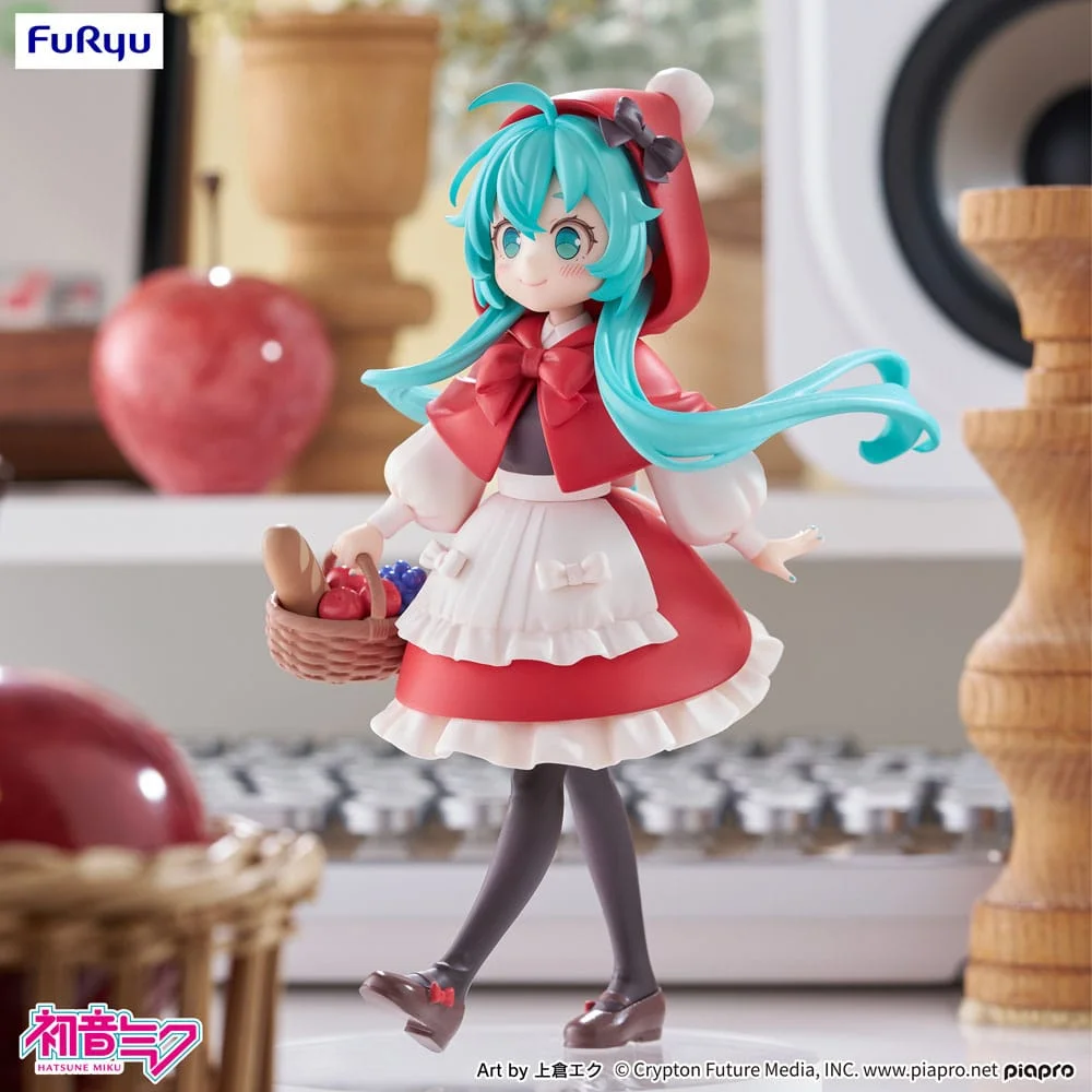 Hatsune Miku Desktop Fairy PVC Statue Hatsune Miku Little red riding hood Ver. 16 cm